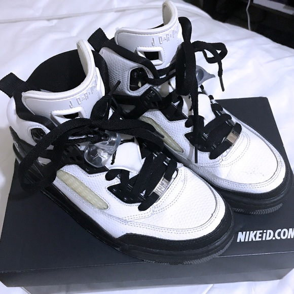 Nike Shoes - Nike ID Jordan’s Size US7 Women’s Black and White